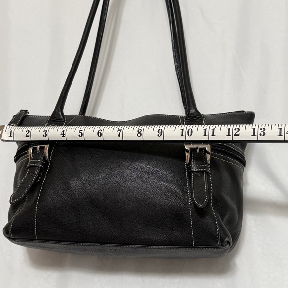 Tignanello Black Leather Shoulder Bag - Picture 8 of 11